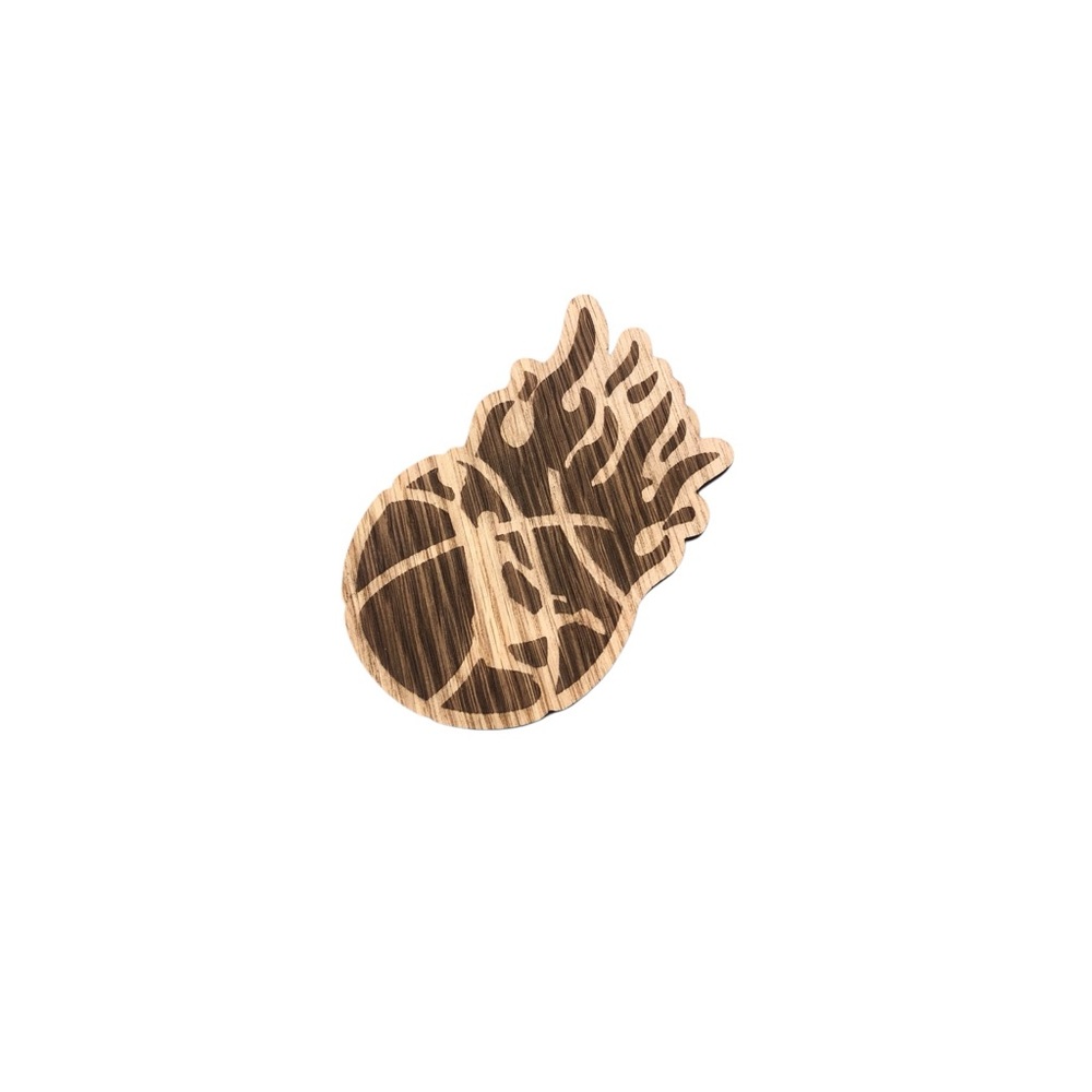 Wooden Basketball Wall Art